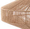 close up image of jute woven detail of head of floor lamp