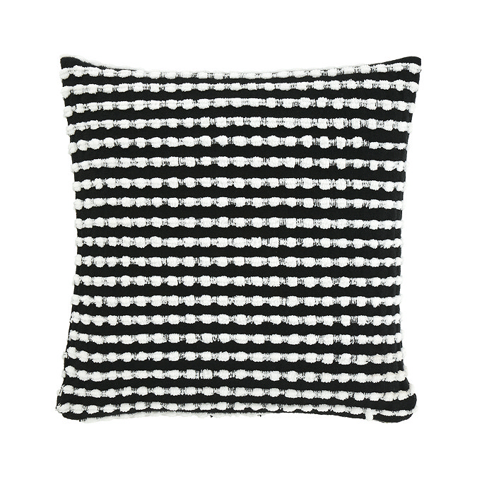 Stab Stitch Cushion black image 3