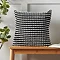 Stab Stitch Cushion black image 1