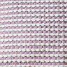 close up of lilac stab stitch cushion in light purple