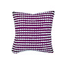 stab stitch cushion in plum