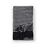 Stab Stitch Throw Black Shape
