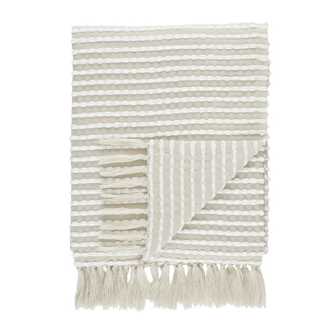 Stab Stitch Throw Natural Shape