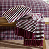 stab stitch purple throw image