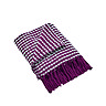 stab stitch purple throw image
