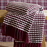 stab stitch purple throw image