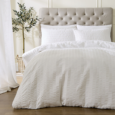 Stamford Duvet Cover Set - White carousel image