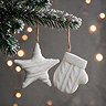 Star & Mitten porcelain ornaments