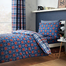 stars and check duvet cover set