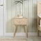 Stockholm Wooden Bedside Table - Light Oak main image