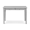 front-on image of classic grey desk, cut out on white background