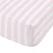 Stripe Fitted Sheet Pink