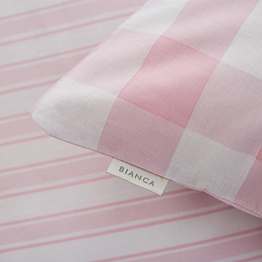Stripe Fitted Sheet Pink