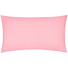 image cut out on white background of back of pink 30x50cm cushion
