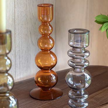 Sunniva Glass Taper Candlestick holder