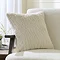 Super Soft Embossed Faux Fur Cushion - Cream main image