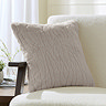 Super Soft Embossed Faux Fur Cushion - Tan main image