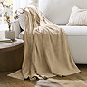 Super Soft Fleece Throw - Latte main image