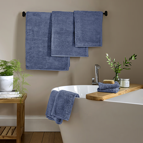 Supersoft mineral blue towels