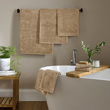 Supersoft mocha towels