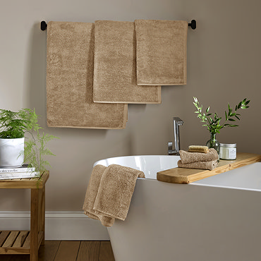 Supersoft mocha towels 