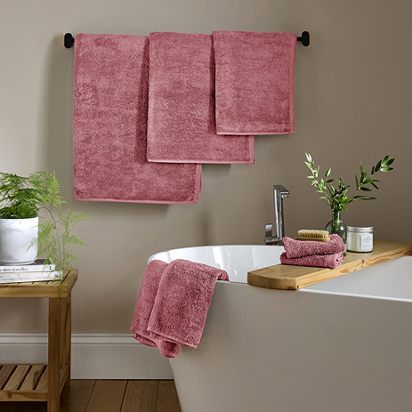 Supersoft cotton towels image Rose Pink