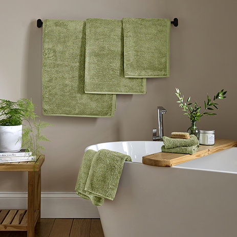 Supersoft sage towels