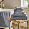 Supersoft silver towels 