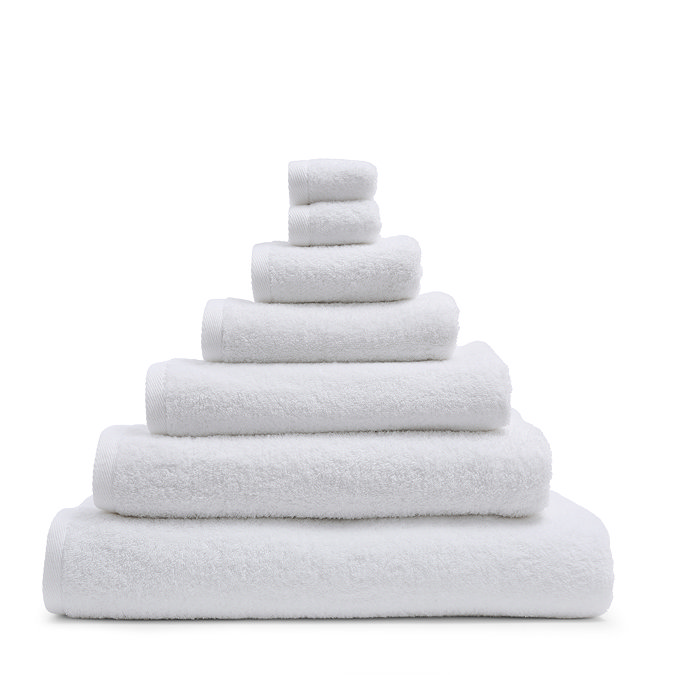 Supersoft white towels 