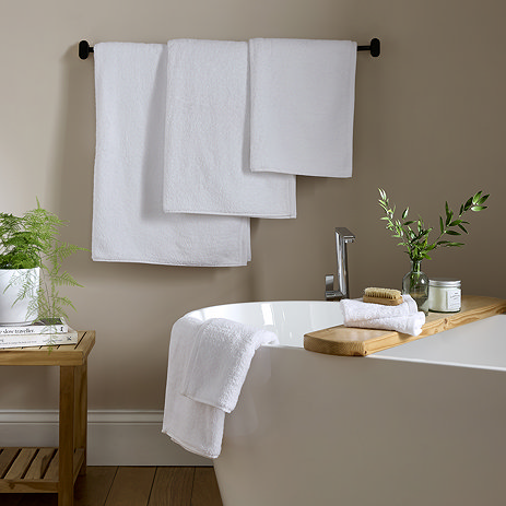 Supersoft white towels