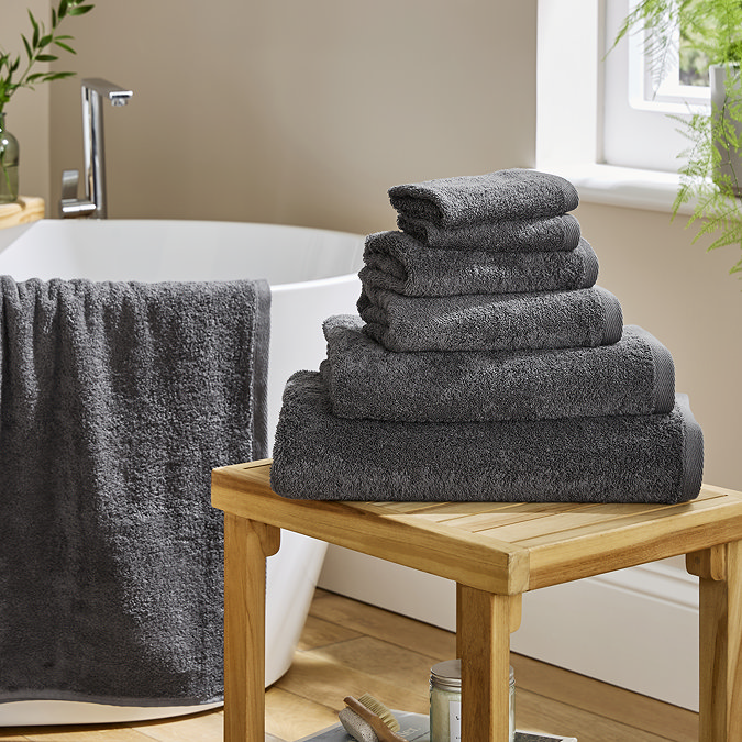 Supersoft Towels in Charcoal image 