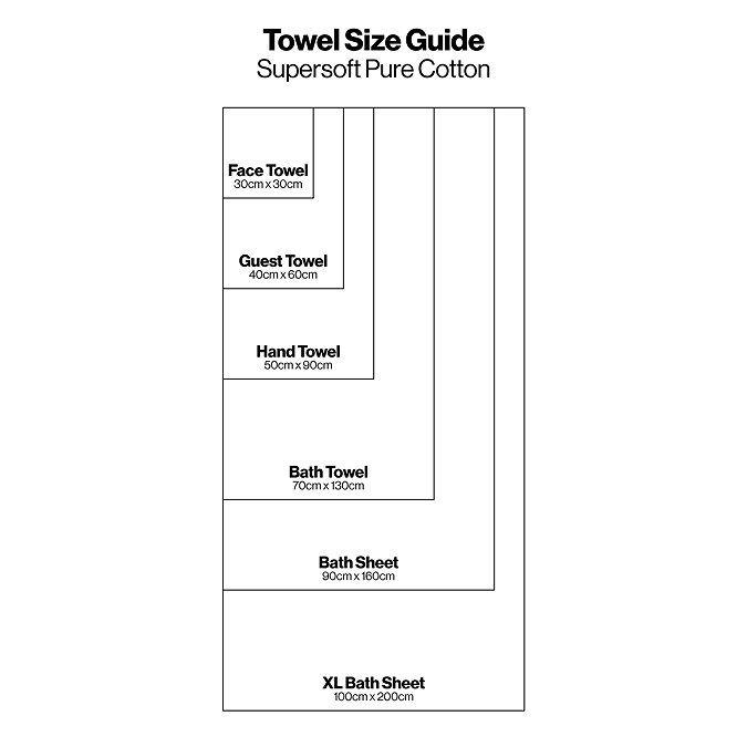 Supersoft pure cotton towel guide