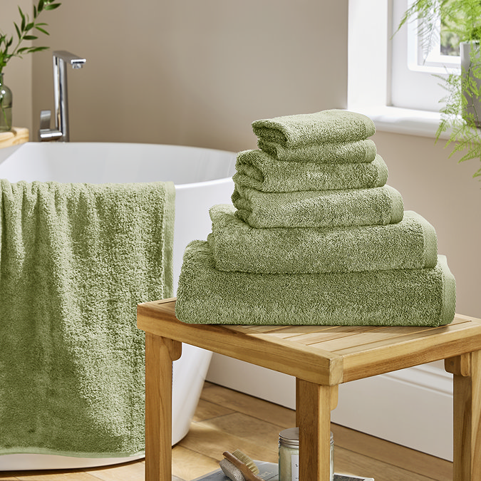 Supersoft Towels in Mineral sage image 