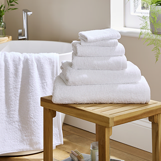 Supersoft Towels in white image 