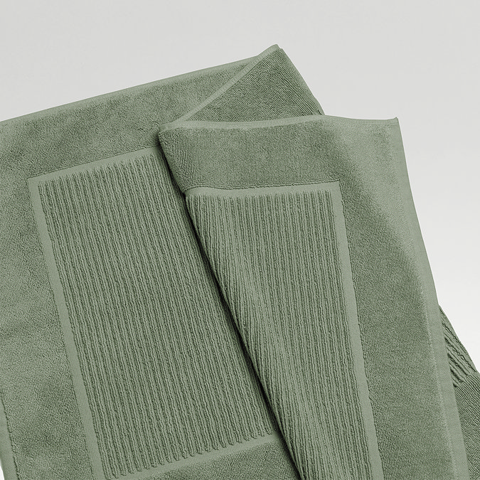 Supreme Bay Leaf Green Bath Mat Close Up