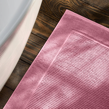 Supreme Pink Bath Mat Close Up