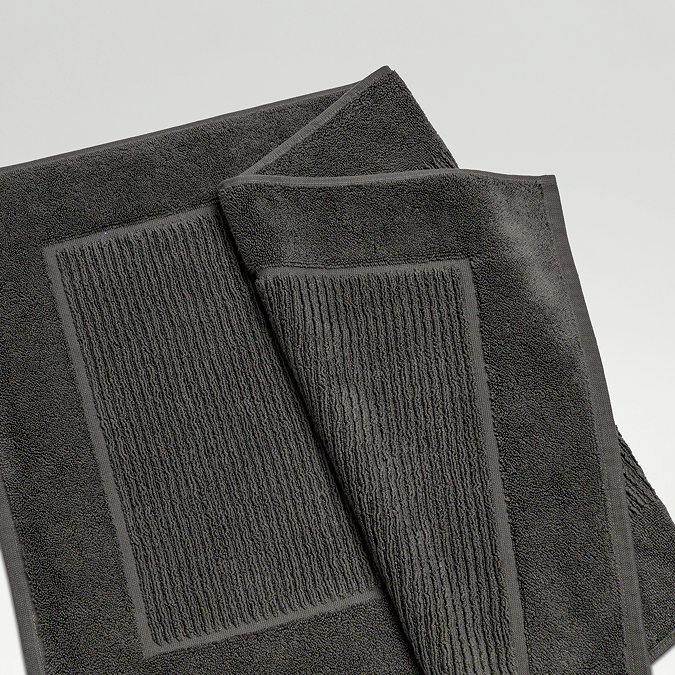 Supreme Graphite Bath Mat Close Up