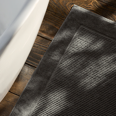 Supreme Graphite Bath Mat Close Up