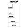 Image of towel size guide