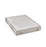 image cut out on white background of mattress with light grey fabric sides