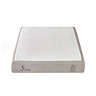 front on image cut out on white background of mattress with light grey fabric sides