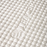 close ups watch image of top material of pocket sprung mattress, 'tencel' imprinted on it