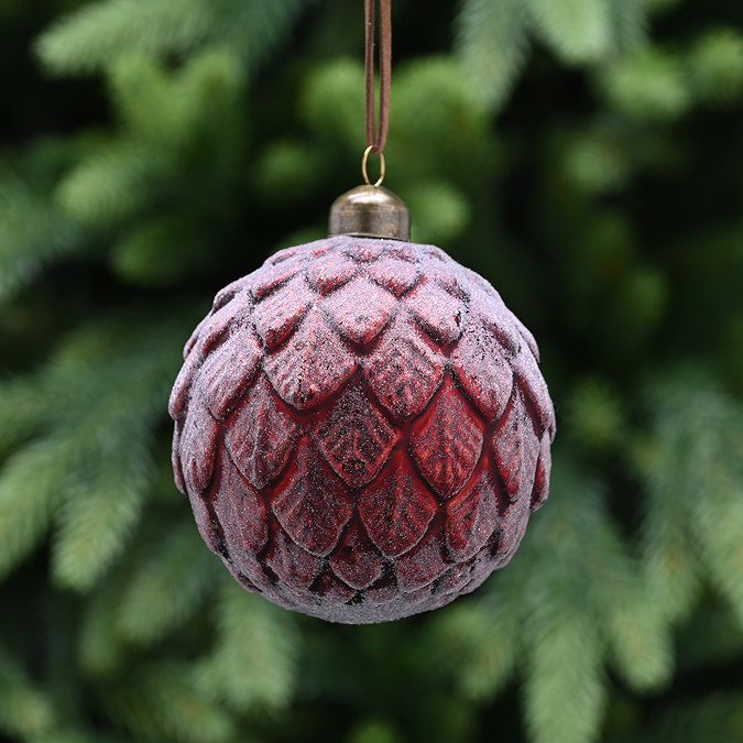 frosted burgundy