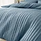 Jersey Stripe Chambray Duvet Close Up