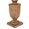 Tassora Table lamp in brown with edged linen shade
