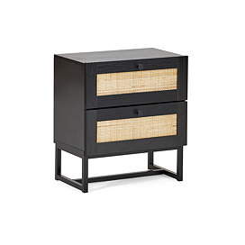 Taunton 2 Drawer Table - Black