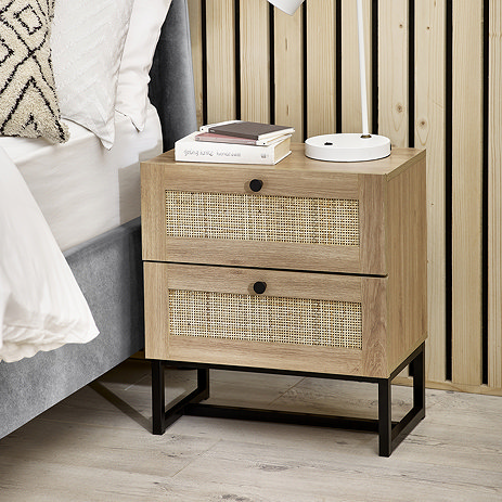 Taunton Bedside Oak Main