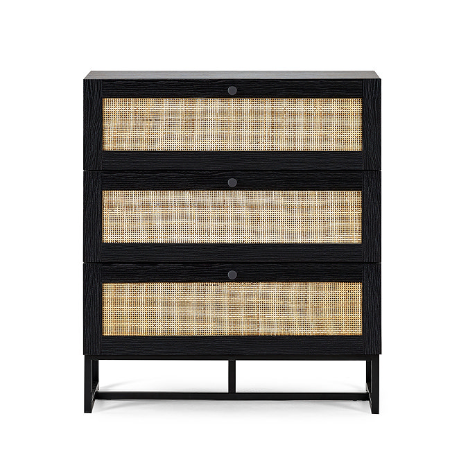 Taunton 3 Drawer Black Front