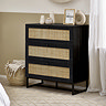 Taunton Black Chest 3 Drawers