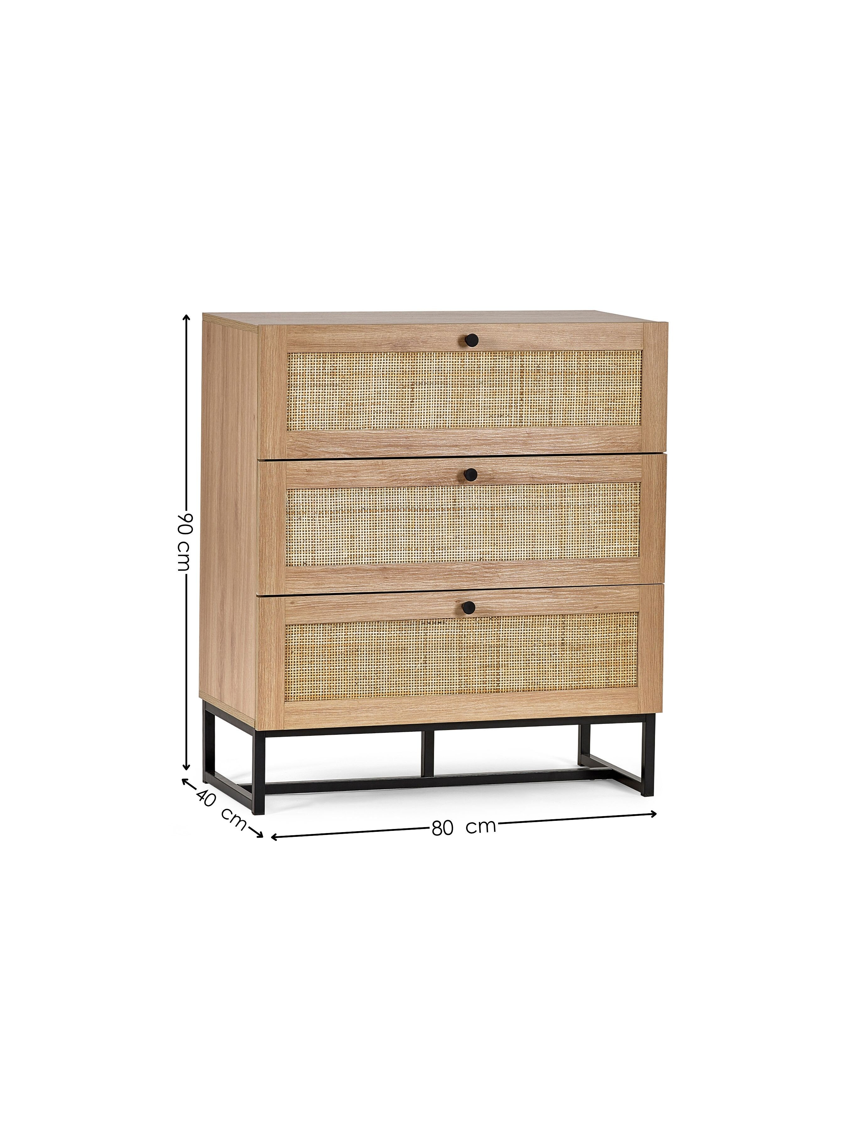 Taunton 3 Drawer Chest Dims